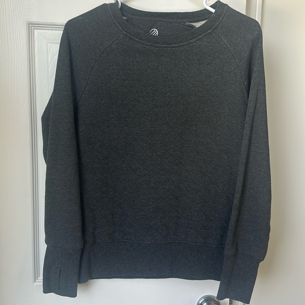 Charcoal gray sweatshirt